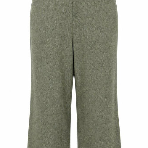 Per Una Speziale Women’s Green Wool Herringbone Trousers UK 18