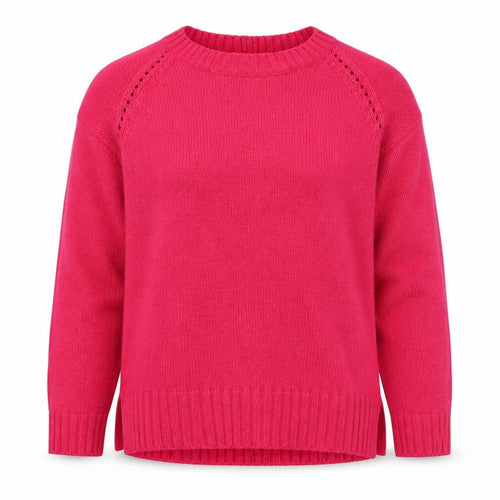 Next Women Pink Size 12 Pullover Crew Neck Raglan Knit Jumper