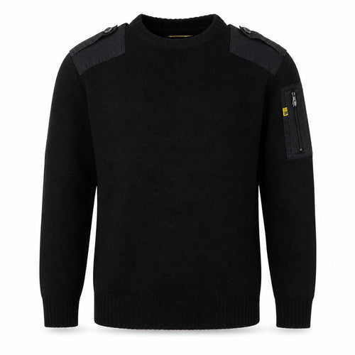 Workwear Men’s Black M Pullover Crew Neck Knit Utility Jumper