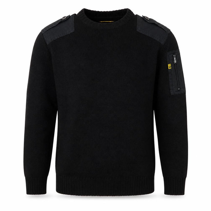 Workwear Men’s Black M Pullover Crew Neck Knit Utility Jumper