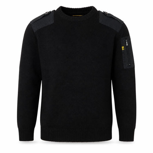Workwear Men’s Black M Pullover Crew Neck Knit Utility Jumper