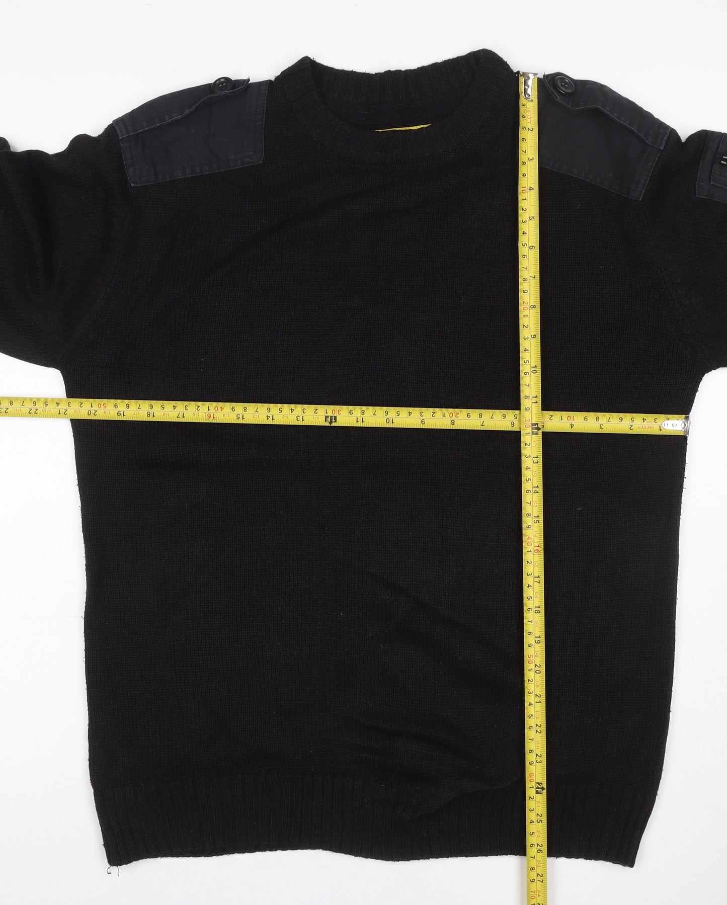 Workwear Men’s Black M Pullover Crew Neck Knit Utility Jumper