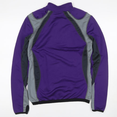 Mountain Warehouse Women’s Purple Size 8 1/4 Zip Colourblock Sweatshirt