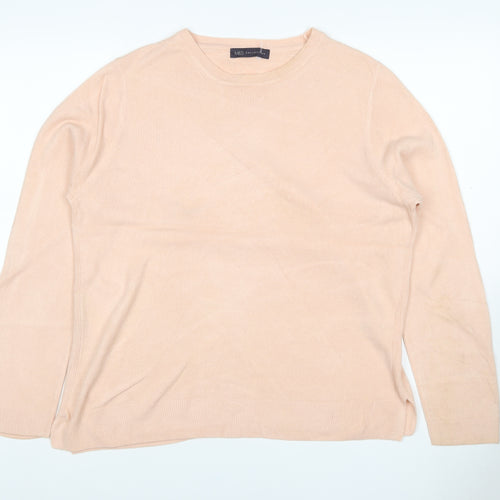 Marks and Spencer Women’s Pale Pink UK 16 Crew Neck Pullover Jumper