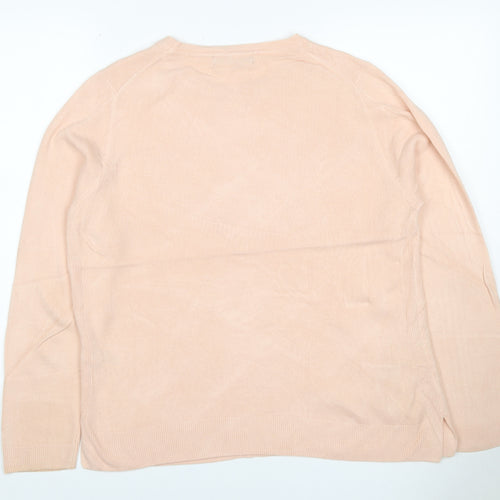 Marks and Spencer Women’s Pale Pink UK 16 Crew Neck Pullover Jumper