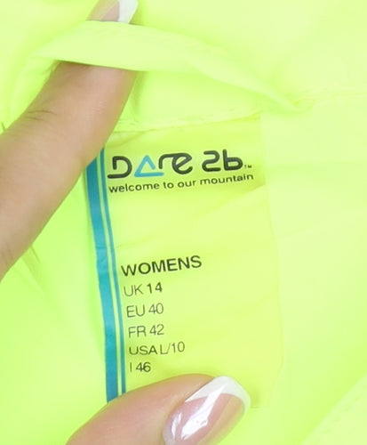 Dare 2b Women's Yellow UK 14 Lightweight Full Zip Windbreaker Jacket