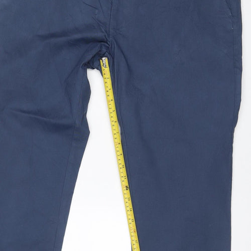Marks and Spencer Men’s Blue 40W 29L Regular Fit Chino Trousers