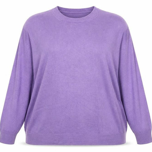 Marks & Spencer Women Purple Cashmere Crew Neck Jumper Size 18