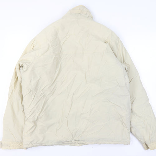 M For Sun Men's XXL Ivory Golf Full Zip Lined Jacket Pockets