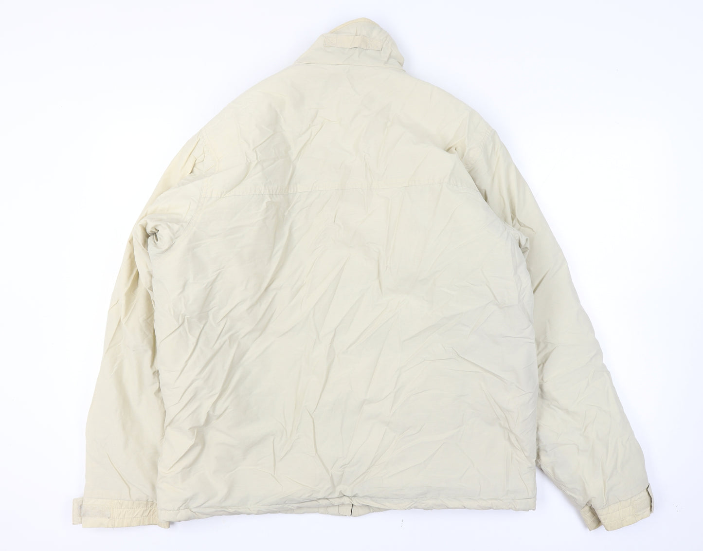 M For Sun Men's XXL Ivory Golf Full Zip Lined Jacket Pockets