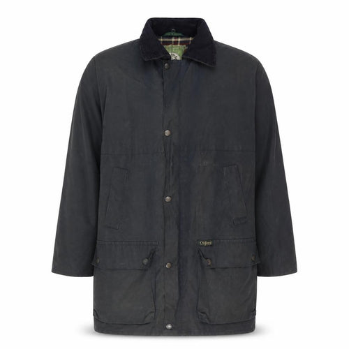 Oxford Blue Men’s 34 Navy Parka Jacket Long Outdoor Collared