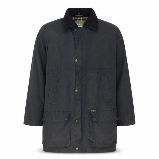 Oxford Blue Men’s 34 Navy Parka Jacket Long Outdoor Collared