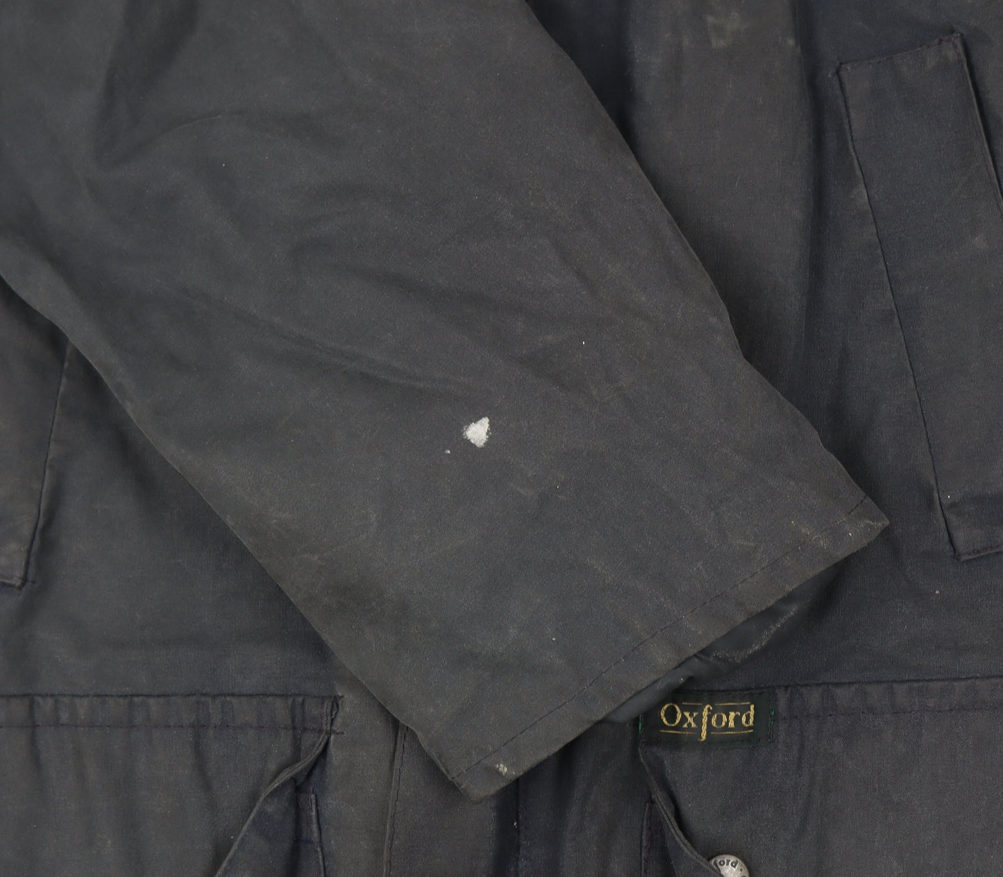 Oxford Blue Men’s 34 Navy Parka Jacket Long Outdoor Collared