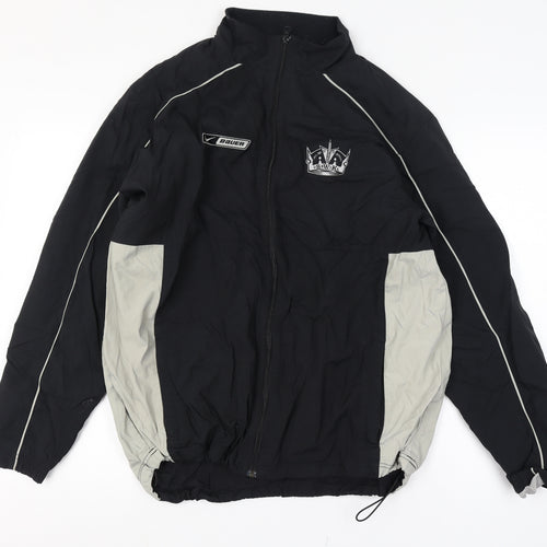 Bauer Mens Black M Basic Jacket Full Zip Hockey Logo Sports Coat
