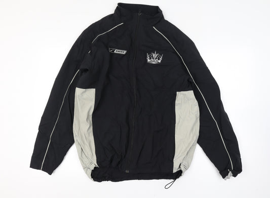 Bauer Mens Black M Basic Jacket Full Zip Hockey Logo Sports Coat