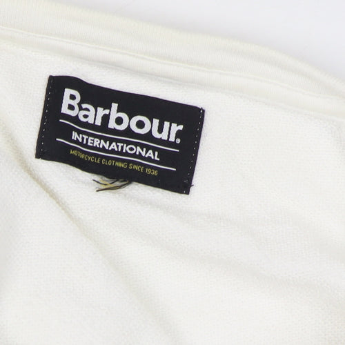 Barbour Women’s White Size 18 Logo Pullover Sweatshirt Crew Neck