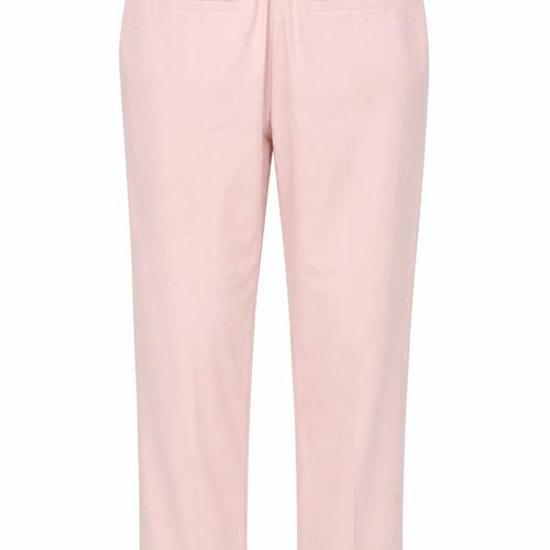 Zara Women Pink S Tapered Stretch Tailored Trousers