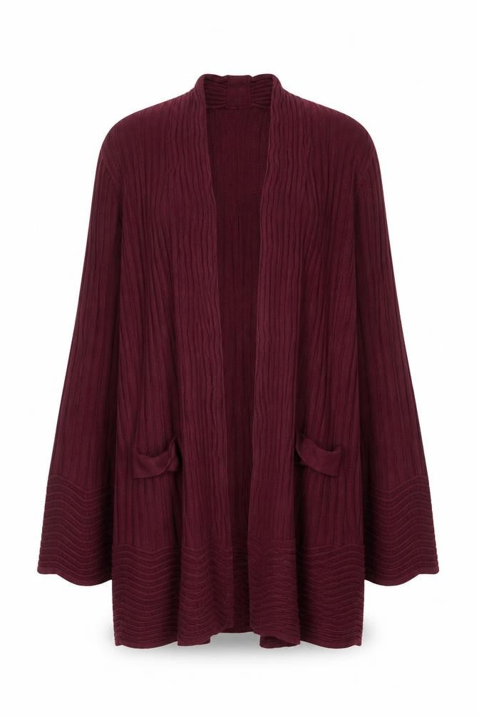 Marks and Spencer Per Una Women Red Size 12 Open Knit Cardigan