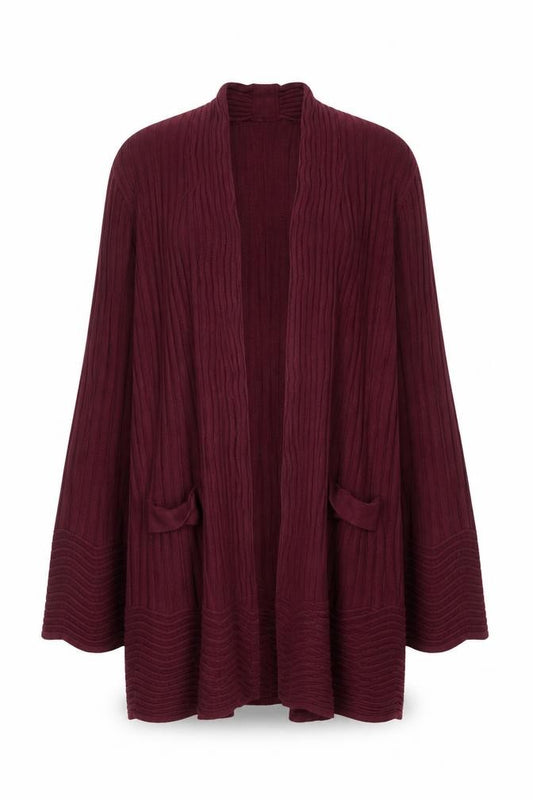 Marks and Spencer Per Una Women Red Size 12 Open Knit Cardigan