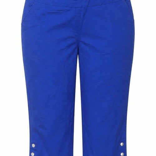 Kaleidoscope Women Blue UK 18 Capri Cropped Stretch Trousers