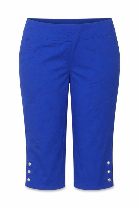 Kaleidoscope Women Blue UK 18 Capri Cropped Stretch Trousers
