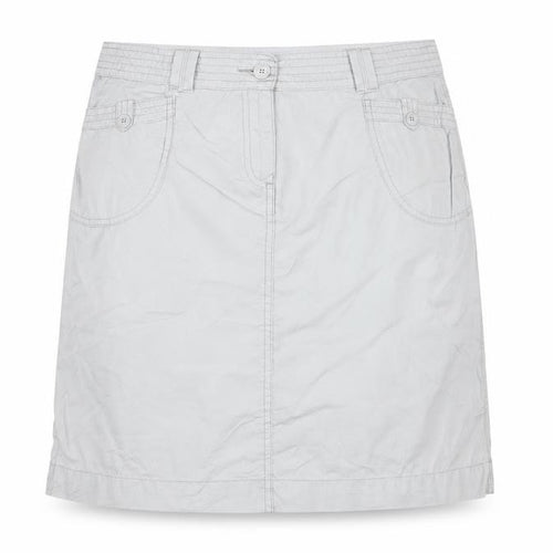 Marks and Spencer Women's Grey UK 12 Straight Knee Length Cotton Skirt