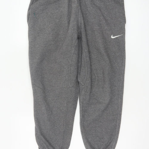 Nike Unisex Adults Grey M Jogger Sweatpants Elastic Waist Logo