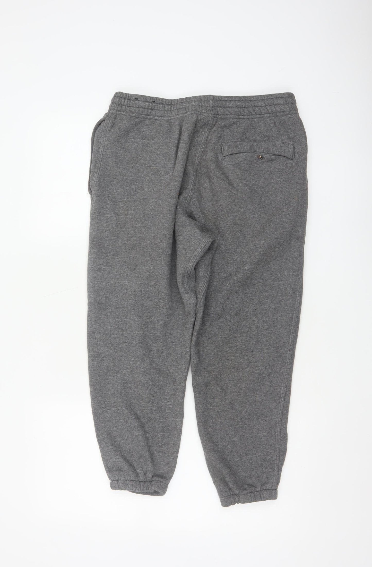 Nike Unisex Adults Grey M Jogger Sweatpants Elastic Waist Logo