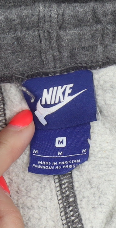 Nike Unisex Adults Grey M Jogger Sweatpants Elastic Waist Logo