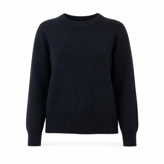 Oasis Women’s Black XS Crew Neck Fuzzy Knit Slim Pullover Jumper