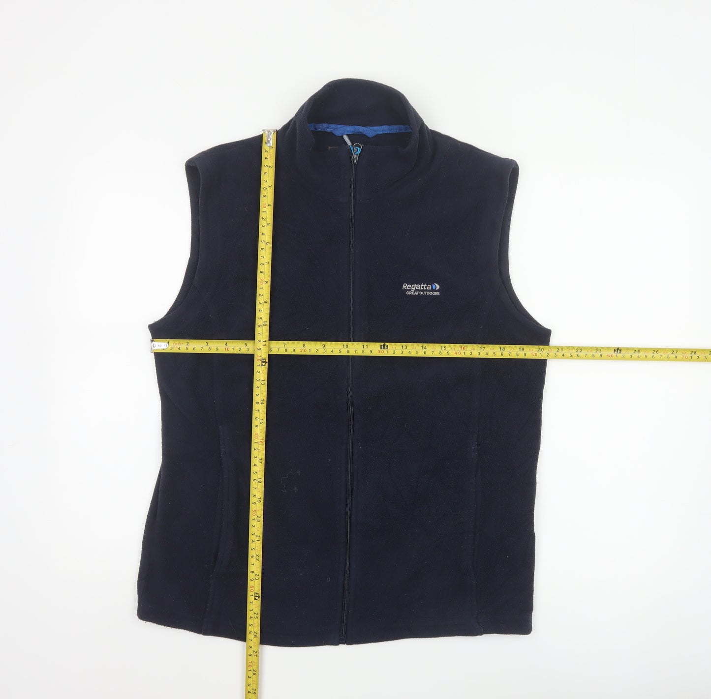 Regatta Men Blue M Fleece Bodywarmer Full Zip Outdoor Waistcoat