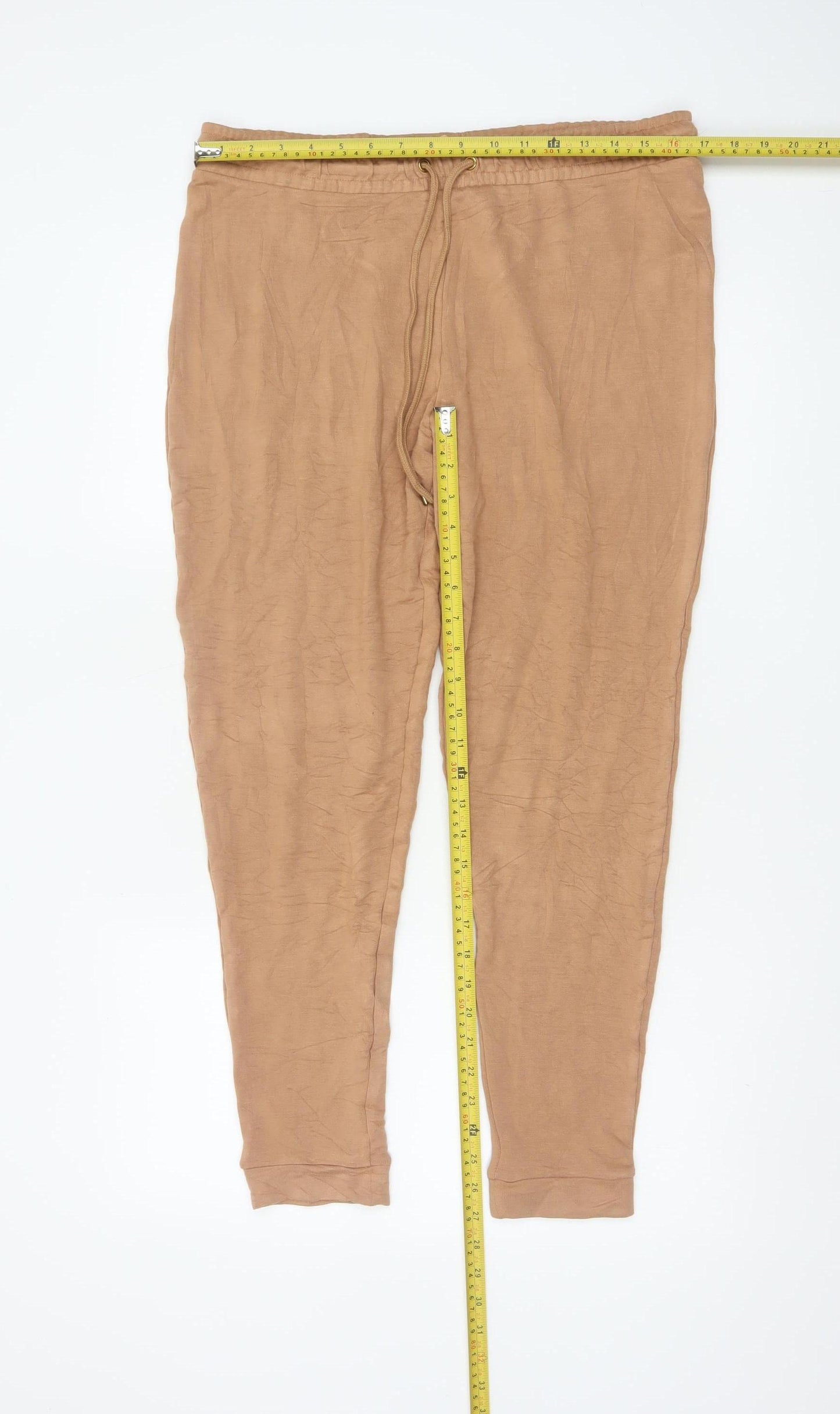 M&S Women’s Brown Size 16 Hooded Jersey Lounge Set Jumper Trousers
