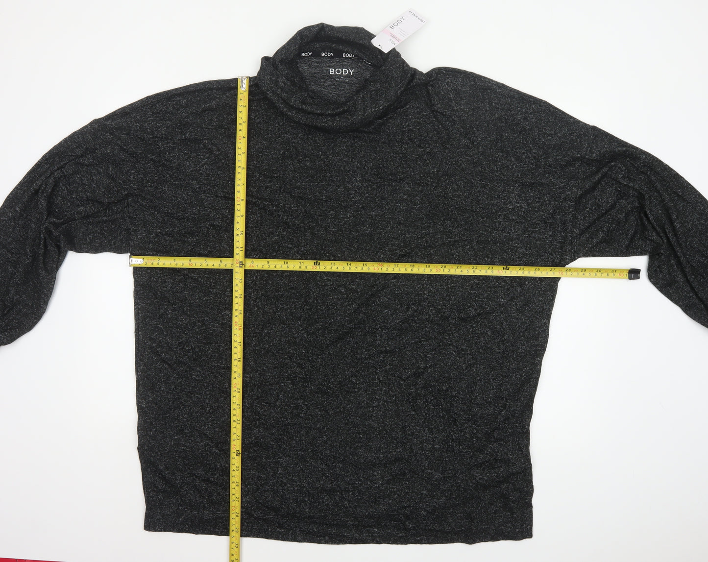 Marks and Spencer Women Black UK 20 Cowl Neck Knit Lounge Set Jumper