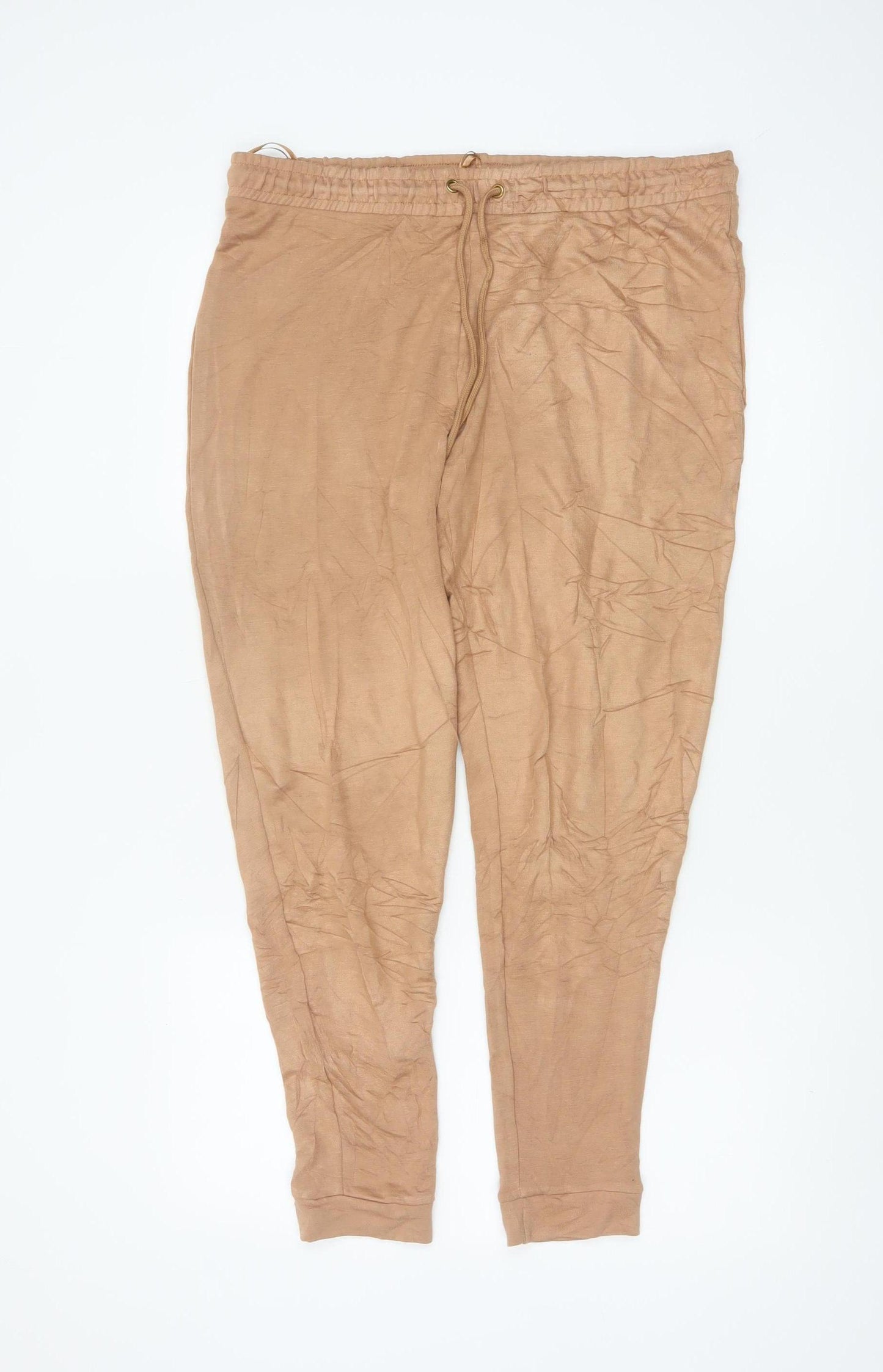 Marks & Spencer Women Beige UK 16 Hooded Lounge Set Jumper Trousers