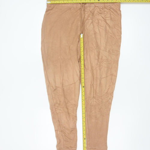 Marks & Spencer Women Beige UK 16 Hooded Lounge Set Jumper Trousers