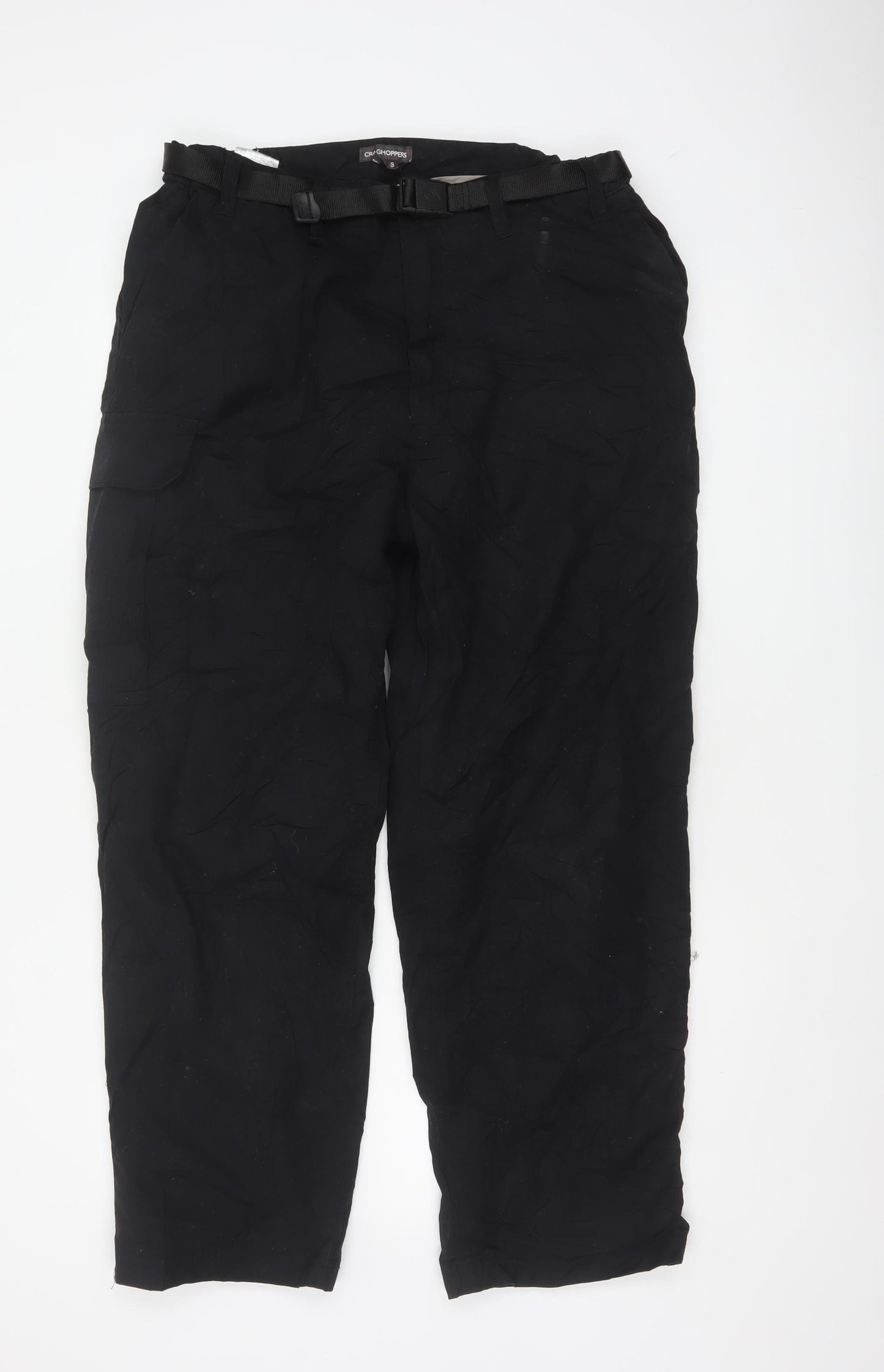 Craghoppers Men’s Black 34in S Cargo Trousers Adjustable Belt