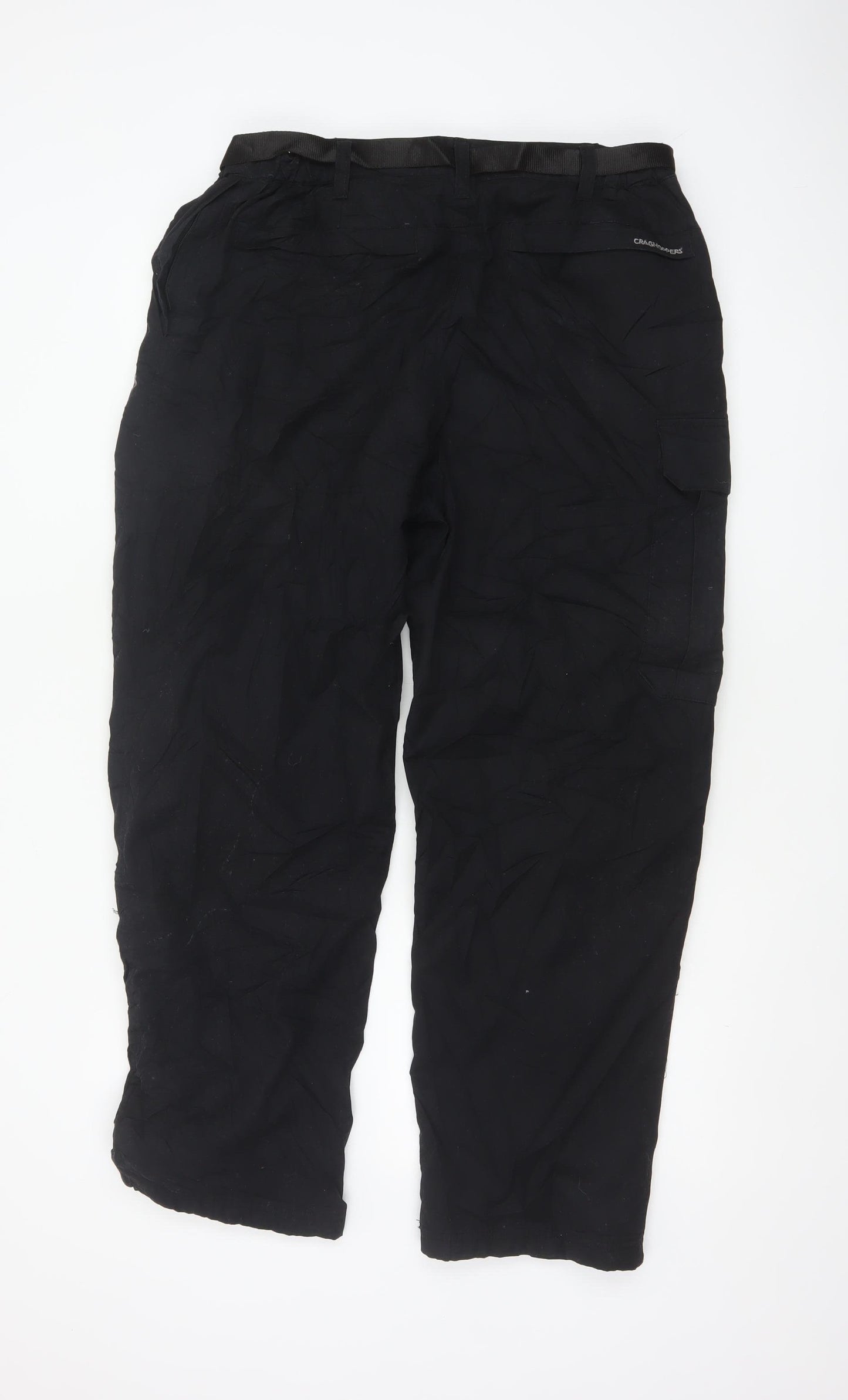 Craghoppers Men’s Black 34in S Cargo Trousers Adjustable Belt