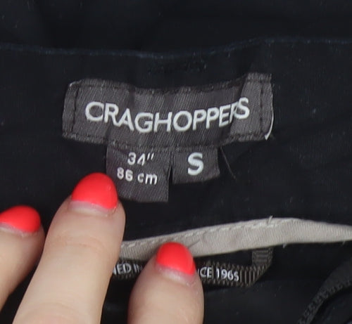 Craghoppers Men’s Black 34in S Cargo Trousers Adjustable Belt