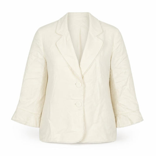 Gold by Michael H Women's Ivory UK 14 Vintage Two Button Blazer