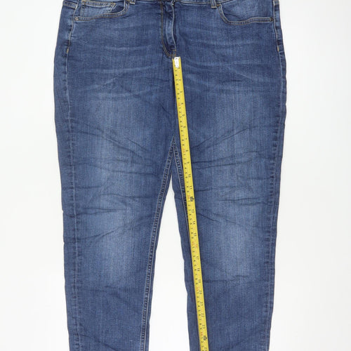 M&S Autograph Women’s Blue UK 16 Mid Rise Skinny Stretch Jeans