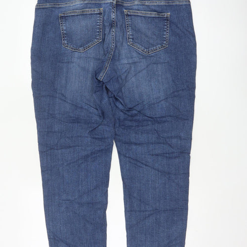 M&S Autograph Women’s Blue UK 16 Mid Rise Skinny Stretch Jeans