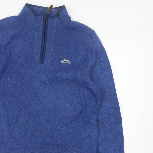 Weird Fish Men’s Blue M 1/4 Zip Fleece Pullover Sweatshirt