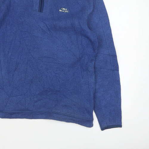Weird Fish Men’s Blue M 1/4 Zip Fleece Pullover Sweatshirt