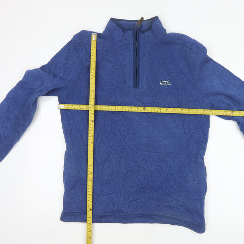 Weird Fish Men’s Blue M 1/4 Zip Fleece Pullover Sweatshirt