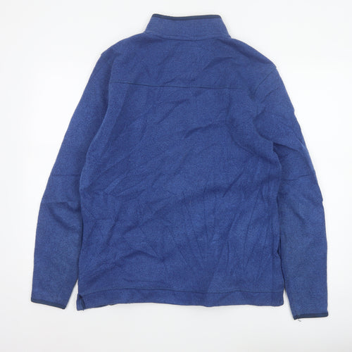 Weird Fish Men’s Blue M 1/4 Zip Fleece Pullover Sweatshirt
