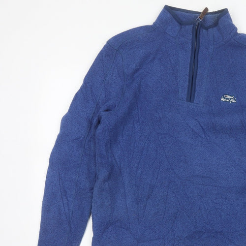 Weird Fish Men’s Blue M 1/4 Zip Fleece Pullover Sweatshirt