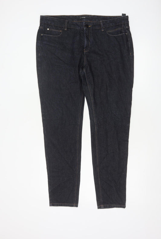 Autograph Women’s Dark Blue UK 16 Slim Tapered Stretch Jeans