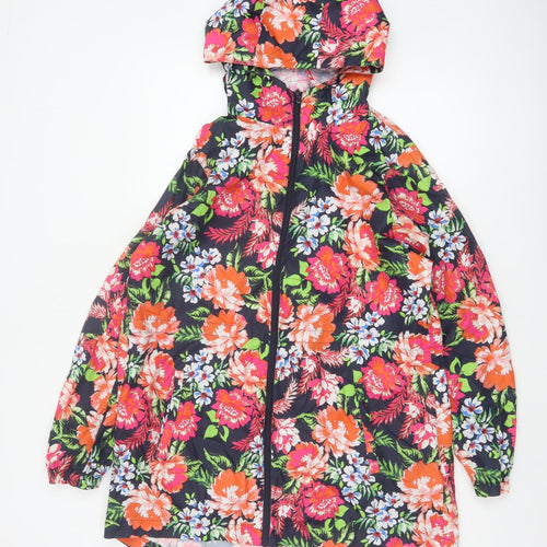 Marks & Spencer Women's Multicoloured UK 14 Floral Hooded Basic Jacket