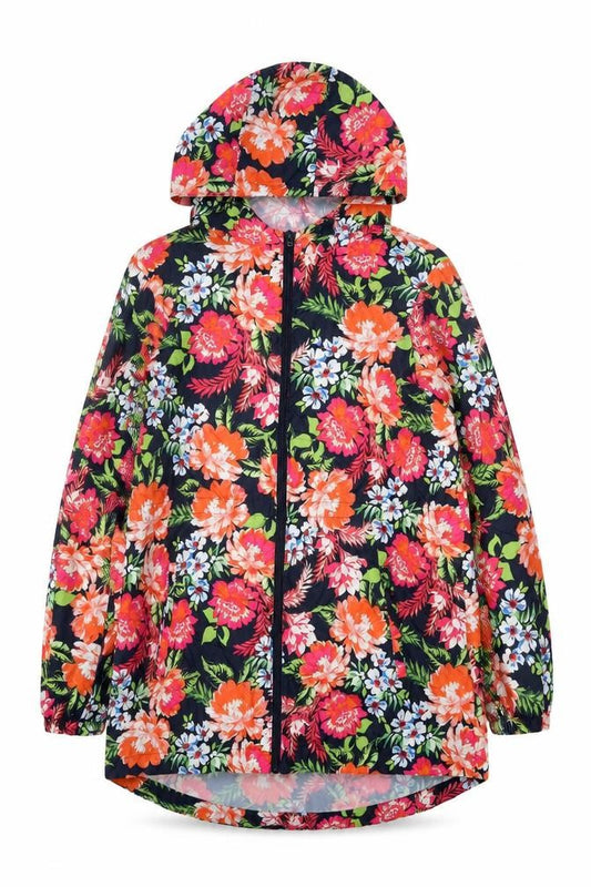 Marks & Spencer Women's Multicoloured UK 14 Floral Hooded Basic Jacket