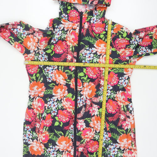 Marks & Spencer Women's Multicoloured UK 14 Floral Hooded Basic Jacket